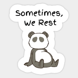 Resting Panda Sticker